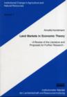 Image for Land Markets in Economic Theory