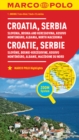 Image for Croatia and Serbia Marco Polo Map : Includes Slovenia, Bosnia and Hercegovina, Kosovo, Montenegro, Albania and North Macedonia