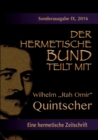Image for Der Hermetische Bund Teilt Mit : Sonderausgabe NR. IX