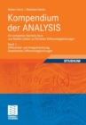 Image for Kompendium der ANALYSIS - Ein kompletter Bachelor-Kurs von Reellen Zahlen zu Partiellen Differentialgleichungen