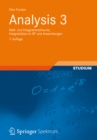 Image for Analysis 3: Ma- und Integrationstheorie, Integralsatze im IRn und Anwendungen