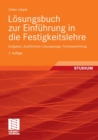 Image for Losungsbuch zur Einfuhrung in die Festigkeitslehre: Aufgaben, Ausfuhrliche Losungswege, Formelsammlung