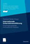 Image for Internationale Unternehmensfuhrung : Entscheidungsfelder und politische Aspekte