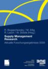 Image for Supply Management Research : Aktuelle Forschungsergebnisse 2009