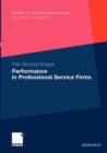Image for Performance in Professional Service Firms