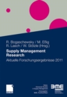 Image for Supply Management Research : Aktuelle Forschungsergebnisse 2011