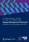 Image for Supply Management Research : Aktuelle Forschungsergebnisse 2012