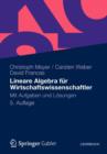 Image for Lineare Algebra Fur Wirtschaftswissenschaftler : Mit Aufgaben Und Losungen