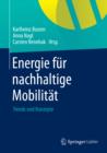 Image for Energie fur nachhaltige Mobilitat: Trends und Konzepte
