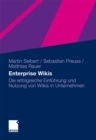 Image for Enterprise Wikis: Die erfolgreiche Einfuhrung und Nutzung von Wikis in Unternehmen