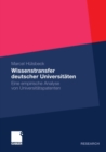 Image for Wissenstransfer deutscher Universitaten: Eine empirische Analyse von Universitatspatenten