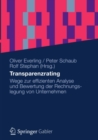 Image for Transparenzrating: Wege zur effizienten Analyse und Bewertung der Rechnungslegung von Unternehmen