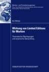Image for Wirkung von Limited Editions fur Marken: Theoretische Uberlegungen und empirische Uberprufung