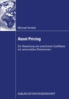 Image for Asset Pricing: Zur Bewertung von unsicheren Cashflows mit zeitvariablen Diskontraten