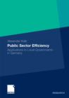 Image for Public Sector Efficiency: Applications to Local Governments in Germany
