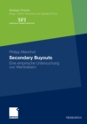 Image for Secondary Buyouts: Eine empirische Untersuchung von Werttreibern