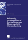 Image for Auslegung der International Financial Reporting Standards am Bilanzierungsobjekt Softwareentwicklung