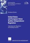 Image for United States and European Union Auditor Independence Regulation