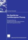 Image for Die Qualitat der marktbezogenen Planung