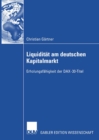 Image for Liquiditat am deutschen Kapitalmarkt: Erholungsfahigkeit der DAX-30-Titel