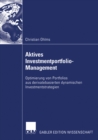 Image for Aktives Investmentportfolio-Management: Optimierung von Portfolios aus derivatebasierten dynamischen Investmentstrategien