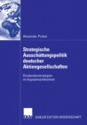 Image for Strategische Ausschuttungspolitik deutscher Aktiengesellschaften: Dividendenstrategien im Kapitalmarktkontext