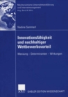 Image for Innovationsfahigkeit und nachhaltiger Wettbewerbsvorteil: Messung - Determinanten - Wirkungen