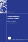 Image for Borsenruckzuge in Deutschland: Erklarungsansatze und Kursreaktionen