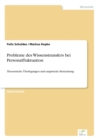 Image for Probleme des Wissenstransfers bei Personalfluktuation