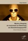 Image for Mystery Shopping Als Instrument Zur Bewertung Von Dienstleistungsqualitat
