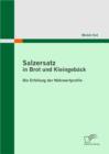Image for Salzersatz in Brot und Kleingeback: Die Erfullung der Nahrwertprofile