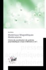 Image for Materiaux Magnetiques Moleculaires