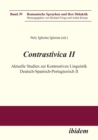 Image for Contrastivica II : Aktuelle Studien zur Kontrastiven Linguistik Deutsch-Spanisch-Portugiesisch II.