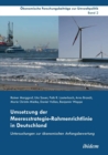Image for Umsetzung der Meeresstrategie-Rahmenrichtlinie in Deutschland. Untersuchungen zur  konomischen Anfangsbewertung