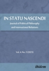 Image for In Statu Nascendi – Journal of Political Philosophy and International Relations  2020/2