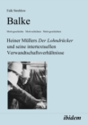 Image for Balke. Heiner Mullers Der Lohndrucker und seine intertextuellen Verwandtschaftsverhaltnisse