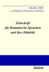Image for Zeitschrift fur Romanische Sprachen und ihre Didaktik: Heft 1.1