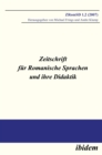 Image for Zeitschrift fur Romanische Sprachen und ihre Didaktik: Heft 1.2