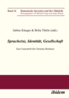 Image for Sprache(n), Identitat, Gesellschaft: Eine Festschrift fur Christine Bierbach