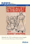 Image for Spezialist in Sibirien: Faksimile der 1933 erschienenen ersten Ausgabe