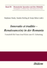 Image for Innovatio et traditio - Renaissance(n) in der Romania: Festschrift fur Franz-Josef Klein zum 65. Geburtstag