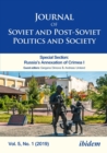 Image for Journal of Soviet and Post-Soviet Politics and Society: Special Section: Russia&#39;s Annexation of Crimea I, Vol. 5, No. 1 (2019)