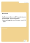 Image for Die Kostenstruktur von IPOs am deutschen Kapitalmarkt - Eine empirische Untersuchung fur den Zeitraum von 1993 - 1998