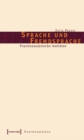 Image for Sprache und Fremdsprache: Psychoanalytische Aufsatze (herausgegeben von Claus-Dieter Rath)