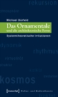 Image for Das Ornamentale und die architektonische Form: Systemtheoretische Irritationen