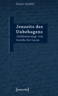 Image for Jenseits Des Unbehagens: Sublimierung Von Goethe Bis Lacan