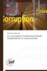 Image for La Corruption Institutionnalisee