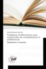 Image for Probleme d&#39;Affectation Sous Contraintes de Competences Et Preferences