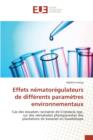 Image for Effets Nematoregulateurs de Differents Parametres Environnementaux