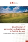 Image for Classification Et Perception Endogenes de la Fertilite Des Sols